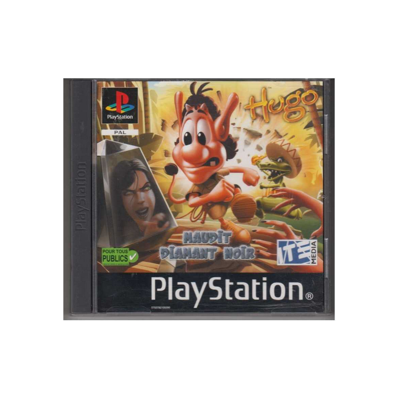 Jeux PS1 : Hugo Maudit Diamant Noir - Occasion