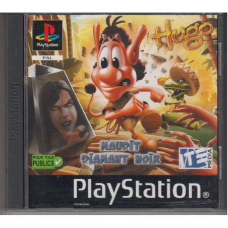 Jeux PS1 : Hugo Maudit Diamant Noir - Occasion