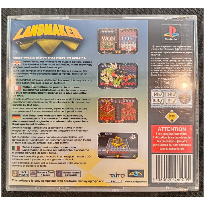 Jeux PS1 : Landmaker (Complet) - Occasion | Ordiland