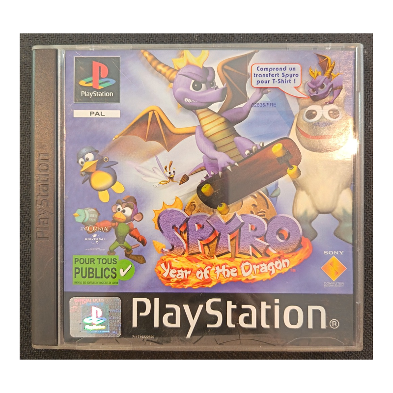 Jeux PS1 : Spyro Year of The Dragon (Complet avec Transfert) - Occasion