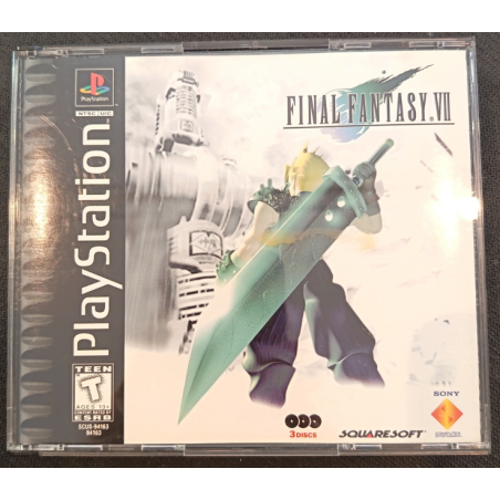 Jeux PS1 : Final Fantasy VII ver. USA (Sans Notice) - Occasion