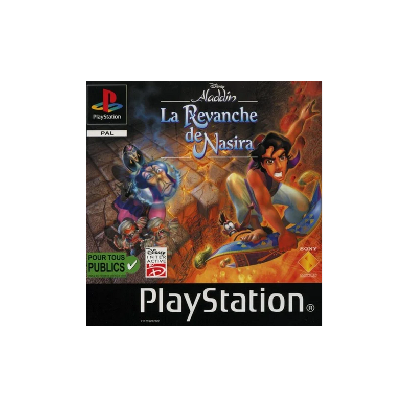 Jeux PS1 : Disney Aladdin La Revanche de Nasira (Complet) - Occasion