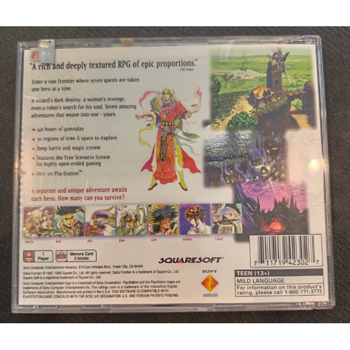 Jeux PS1 : SaGa Frontier ver. USA (Complet) - Occasion | Ordiland