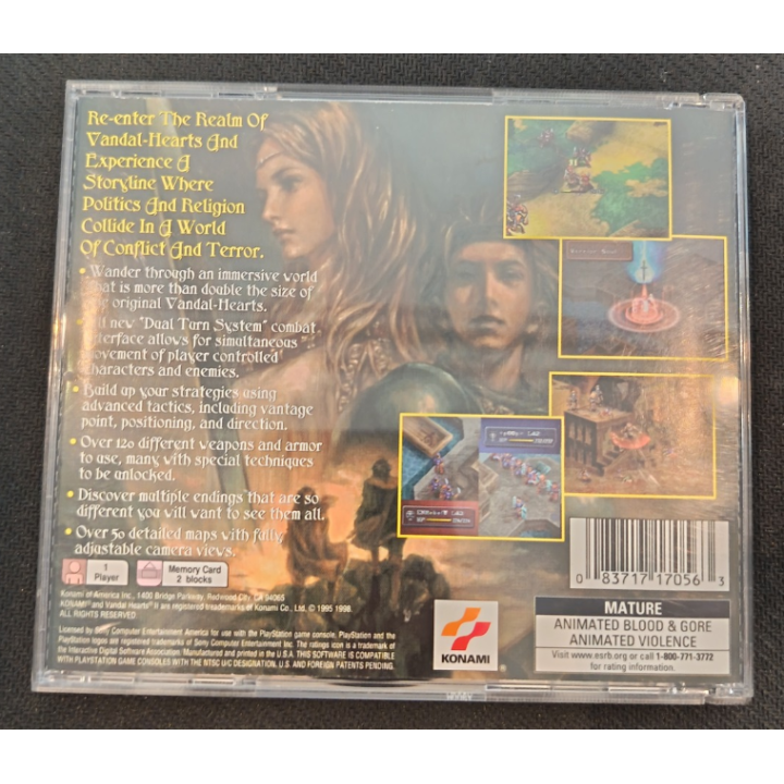 Jeux PS1 : Vandal Hearts II ver. USA (Complet) | Ordiland