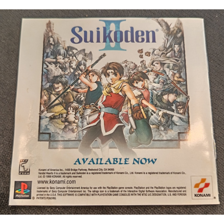 Jeux PS1 : Vandal Hearts II ver. USA (Complet) | Ordiland