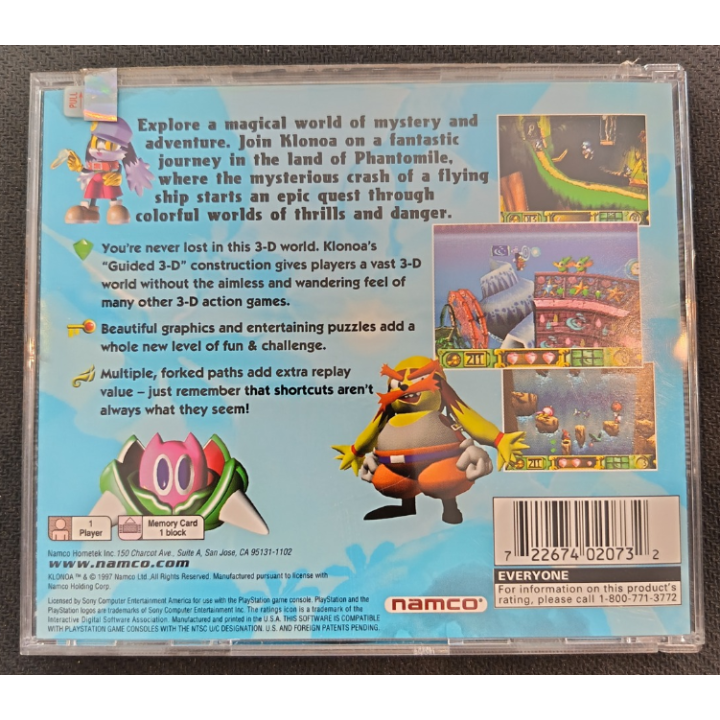 Jeux PS1 : Klonoa Door to Phantomile ver. USA | Ordiland