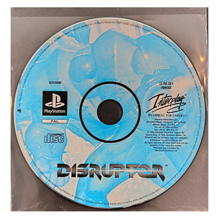 Jeux PS1 : Disruptor (Jeu + Notice) - Occasion | Ordiland