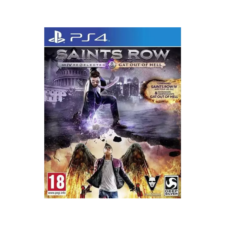 Jeux PS4 : Saints Row Iv Re-elected & Gat Out Of Hell | Ordiland