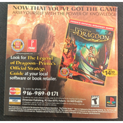 Jeux PS1 : The Legend of Dragoon ver. USA (Complet) - Occasion