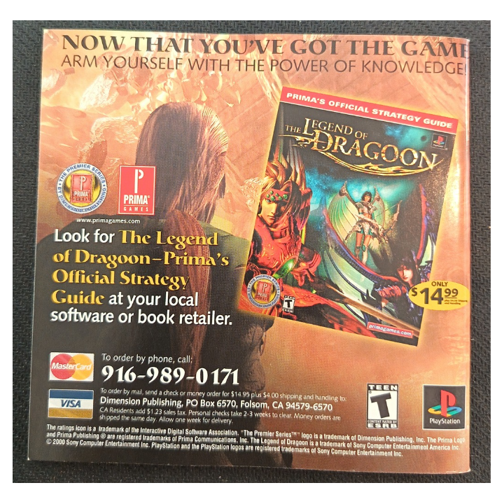 Jeux PS1 : The Legend of Dragoon ver. USA (Complet) | Ordiland