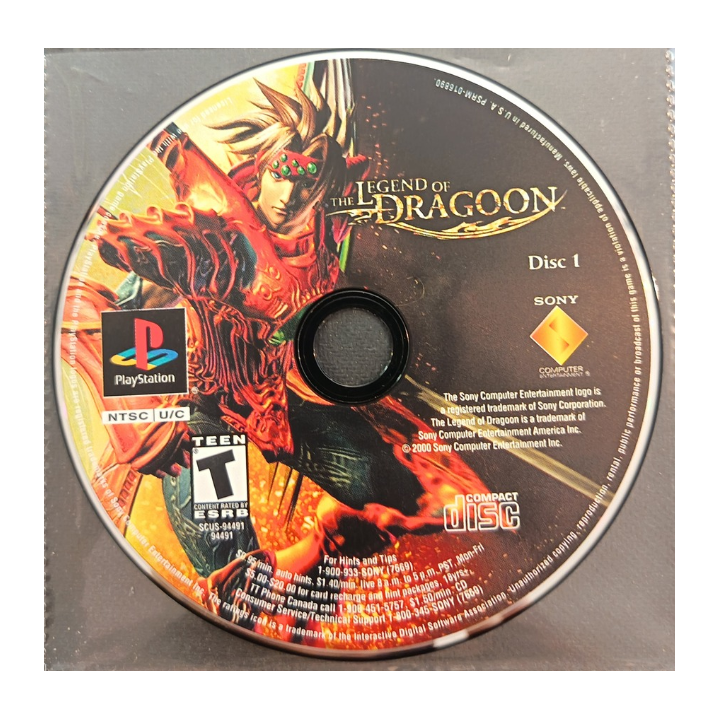 Jeux PS1 : The Legend of Dragoon ver. USA (Complet) | Ordiland