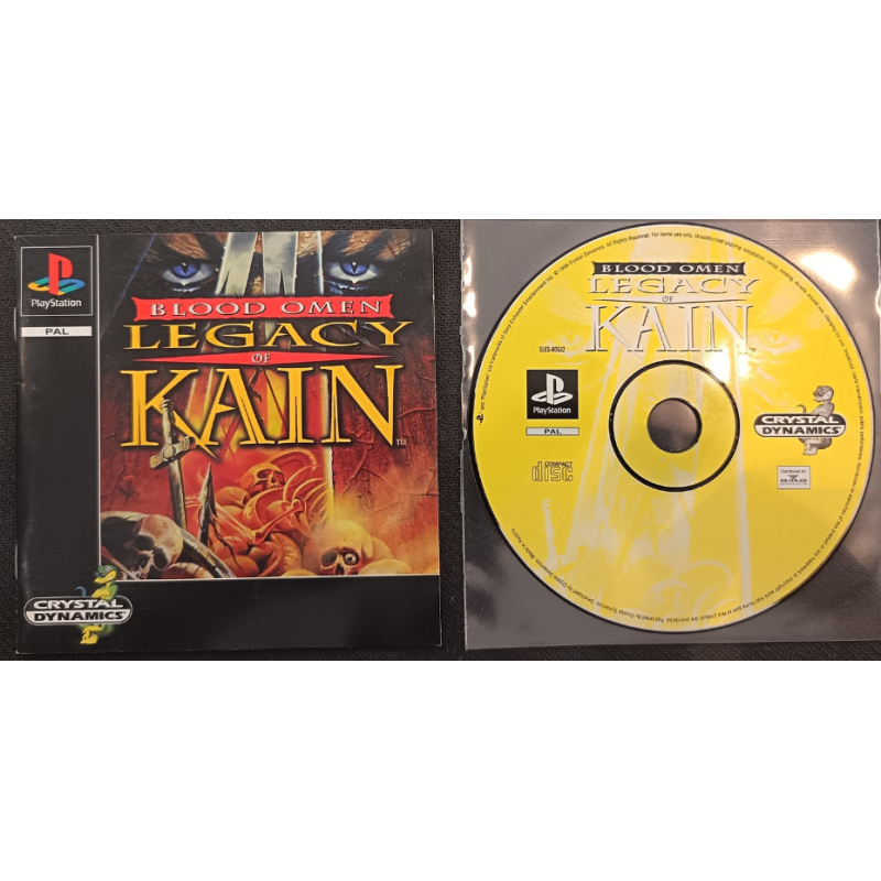 Jeux PS1 : Blood Omen Legacy of Kain (Jeu + Notice) - Occasion