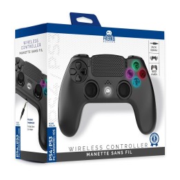 Manette pour PS4 sans fil noir + Prise Jack pour casque Freaks & Geeks