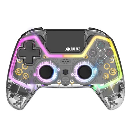 Manette pour PS4 sans fil Polychroma + Prise Jack pour casque Freaks & Geeks