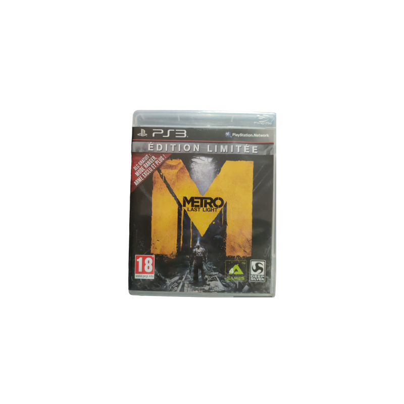 Jeux PS3 : Metro last light édition limité - Occasion