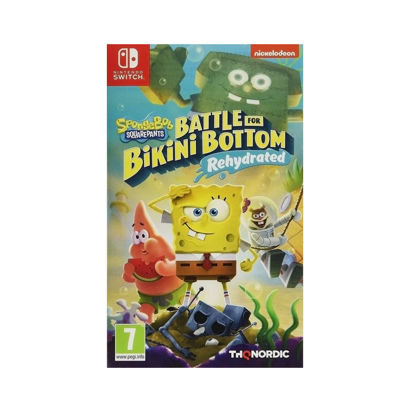 Jeux Ninetendo Switch : Bob L'éponge Battle for Bikini Bottom Rehydrated - Occasion