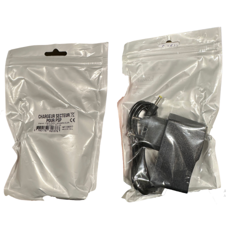 Chargeur secteur PSP 1000/2000/3000 en sachet