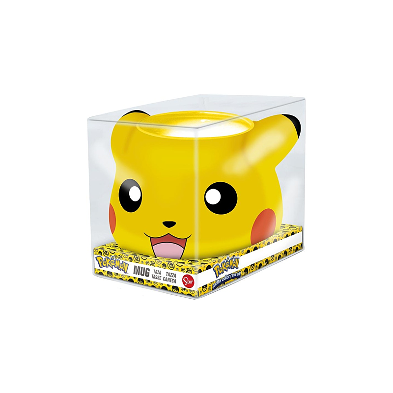 Pokémon - Mug 3D Pikachu en Dolomite en Boîte Cadeau - Stor Young Adult -  500 ML