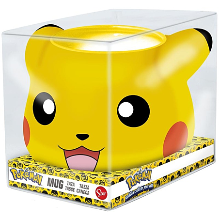 Pokémon - Mug 3D Pikachu en Dolomite en Boîte Cadeau - Stor Young Adult -  500 ML