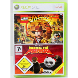 Jeux xbox 360 - LEGO Indiana Jones + Kung Fu Panda - occasion