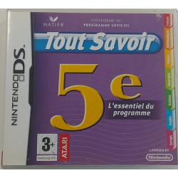 Jeux DS : Tout Savoir 5e  -...
