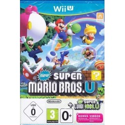 Jeux Wii U : New Super Mario Bros.U + New Super Luigi.U - Occasion