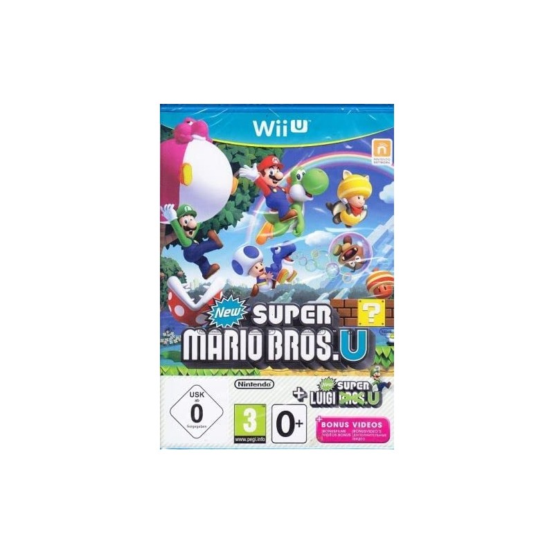 Jeux Wii U : New Super Mario Bros.U + New Super Luigi.U - Occasion