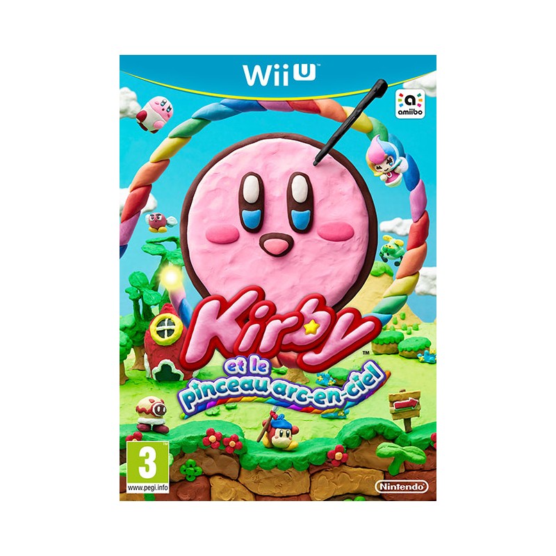 Jeux Wii U : Kirby et le Pinceau Arc-en-Ciel - Occasion
