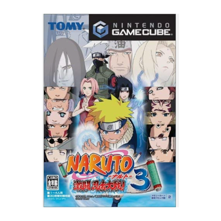 Jeux Game Cube : Naruto: Gekitou Ninja Taisen! 3 | Ordiland