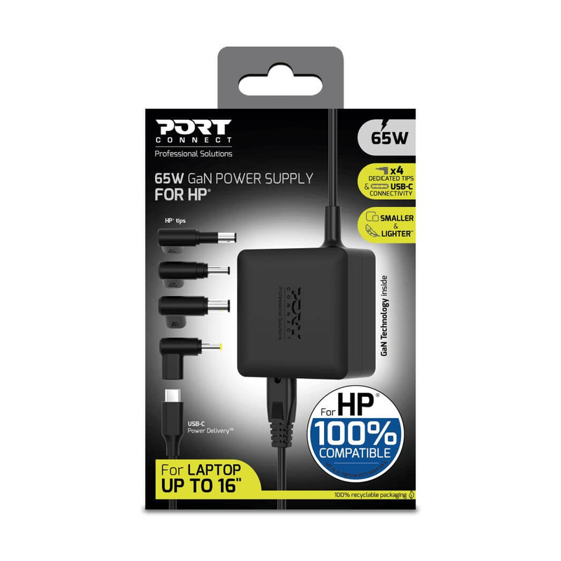 Alimentation  Port connect 65W USB + Plug