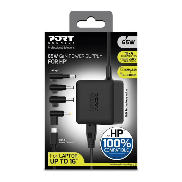 Alimentation Port connect 65W USB + Plug | Ordiland