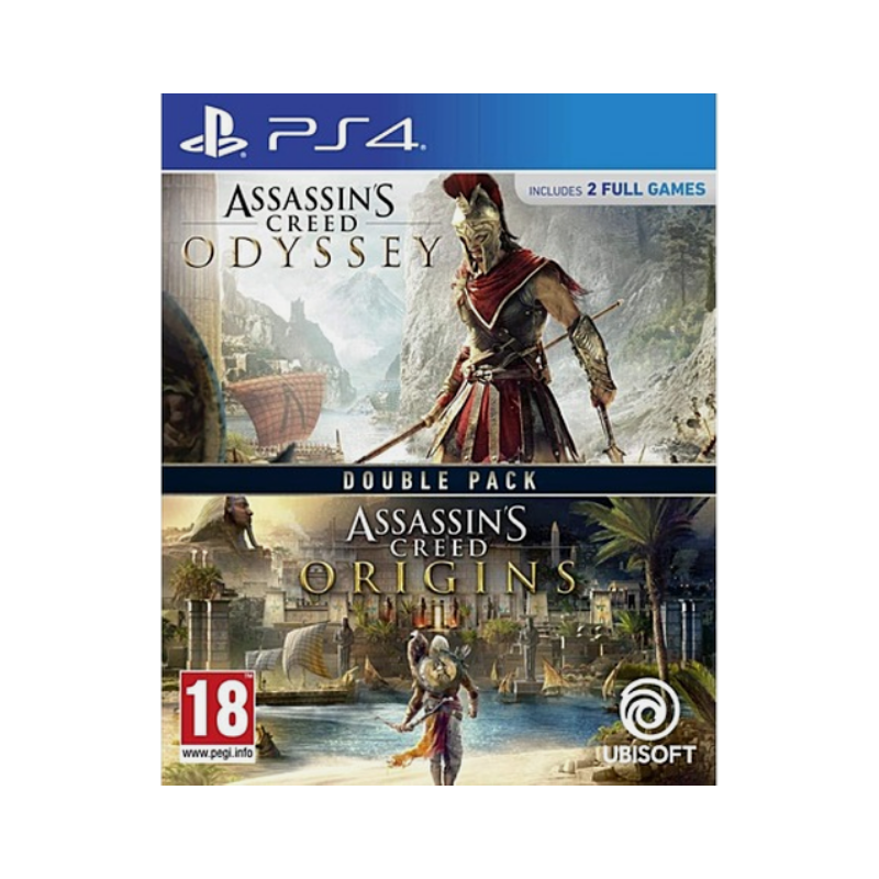 Jeux PS4 : Double Pack Assassin's Creed Origins + Odyssey - Occasion