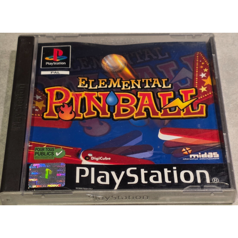 Jeux PS1 : Elemental Pinball - Occasion