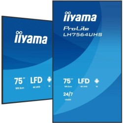 Écran d'affichage dynamique iiyama LH7564UHS-B1AG 75" 4K Ultra HD