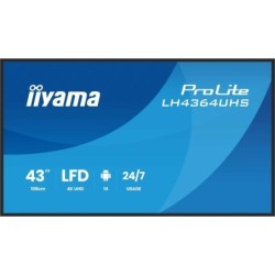 Écran d'affichage dynamique iiyama LH4364UHS-B1AG 43" 4K Ultra HD