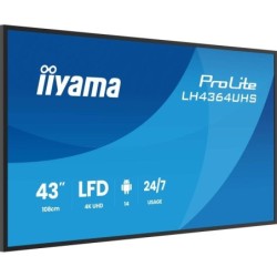 Écran d'affichage dynamique iiyama LH4364UHS-B1AG 43" 4K Ultra HD