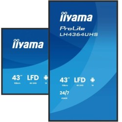 Écran d'affichage dynamique iiyama LH4364UHS-B1AG 43" 4K Ultra HD