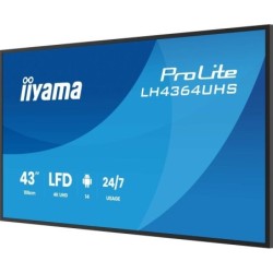 Écran d'affichage dynamique iiyama LH4364UHS-B1AG 43" 4K Ultra HD