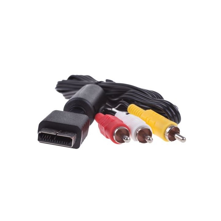 Câble Vidéo AV Pour PS1/PS2/PS3 | Ordiland