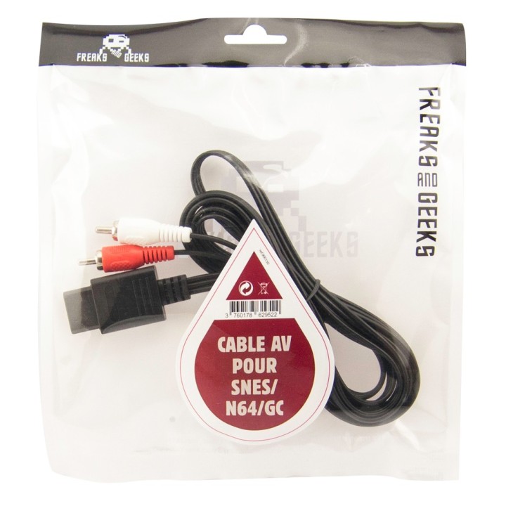Câble Vidéo AV Pour SNES-GC-N64 | Ordiland
