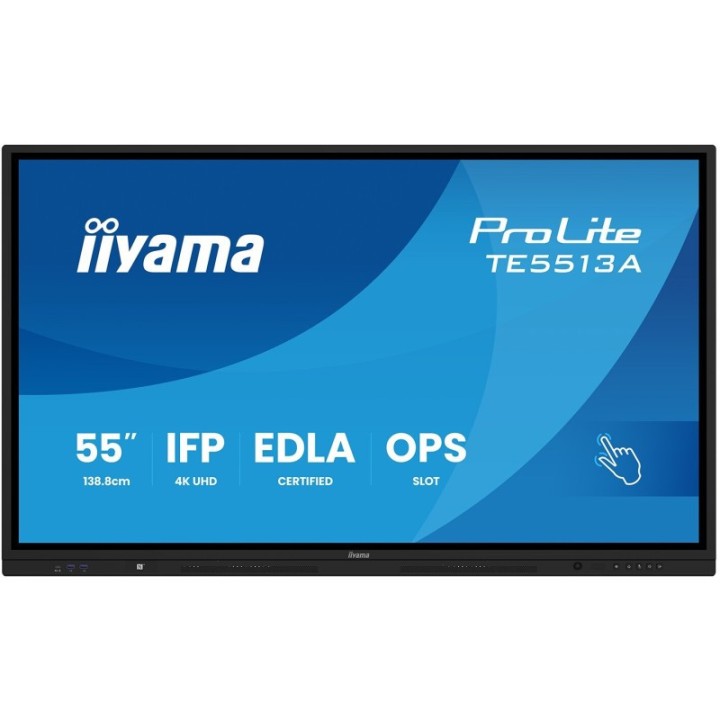 Écran interactif tactile iiyama TE5513A-B3AG 54.6" 4K Ultra HD