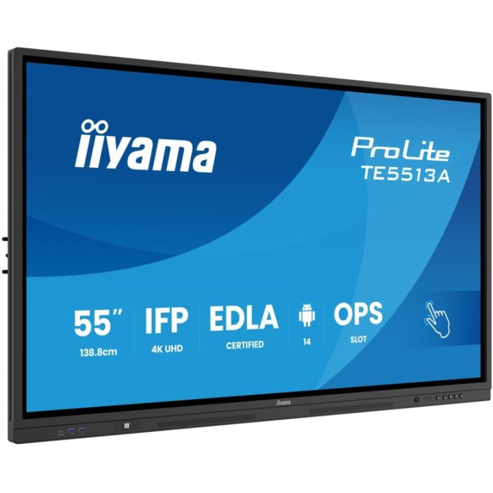 Écran interactif tactile iiyama TE5513A-B3AG 54.6" 4K Ultra HD