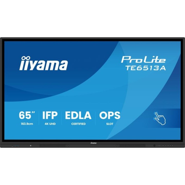 Écran interactif tactile iiyama TE6513A-B2AG 65" 4K Ultra HD
