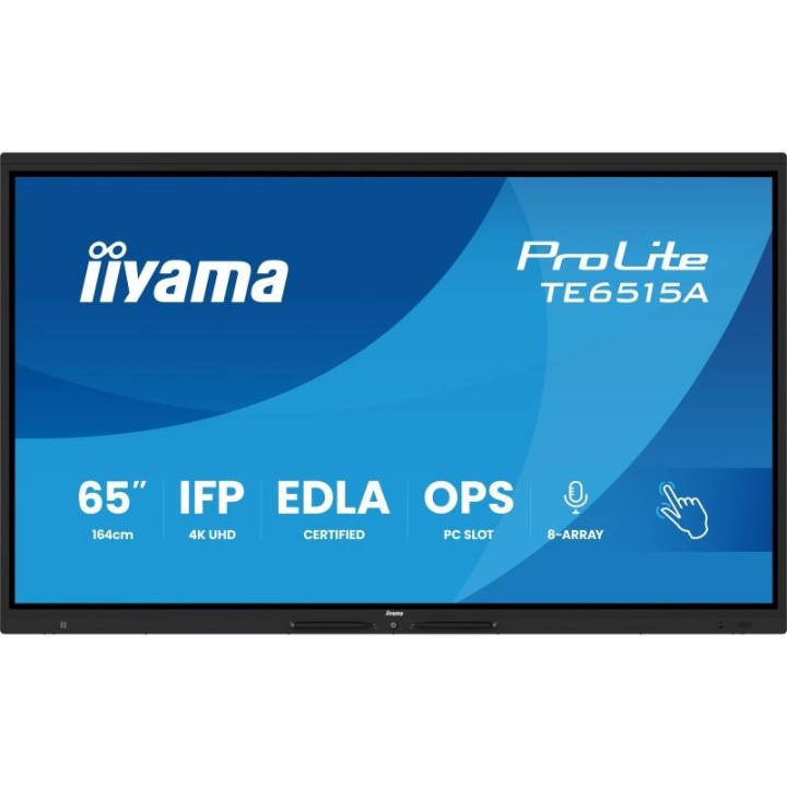 Écran interactif tactile iiyama TE6515A-B2AG 65" 4K Ultra HD
