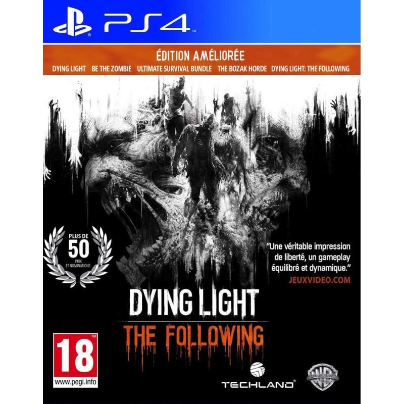 Jeux PS4 : Dying Light The Following - Enhanced edition - Occasion