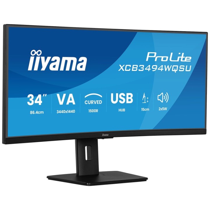 Écran PC incurvé iiyama XCB3494WQSU-B1 34" UltraWide Quad HD