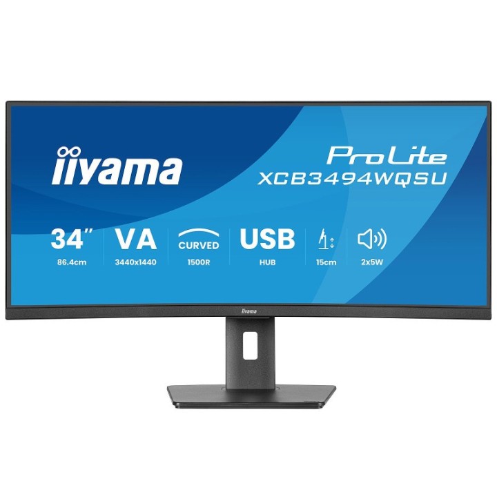 Écran PC incurvé iiyama XCB3494WQSU-B1 34" UltraWide Quad HD