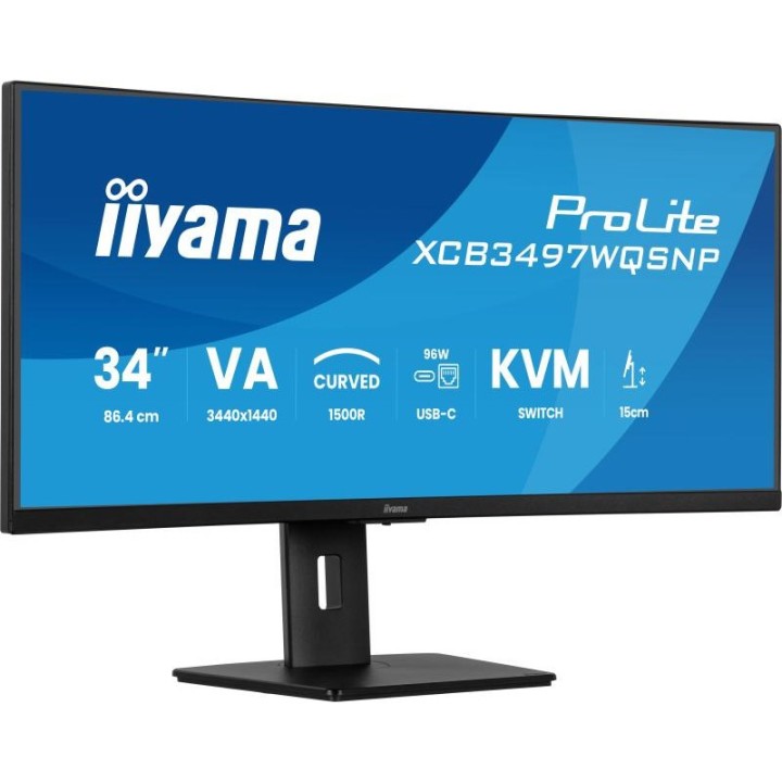 Écran PC incurvé iiyama XCB3497WQSNP-B1 34" UltraWide Quad HD