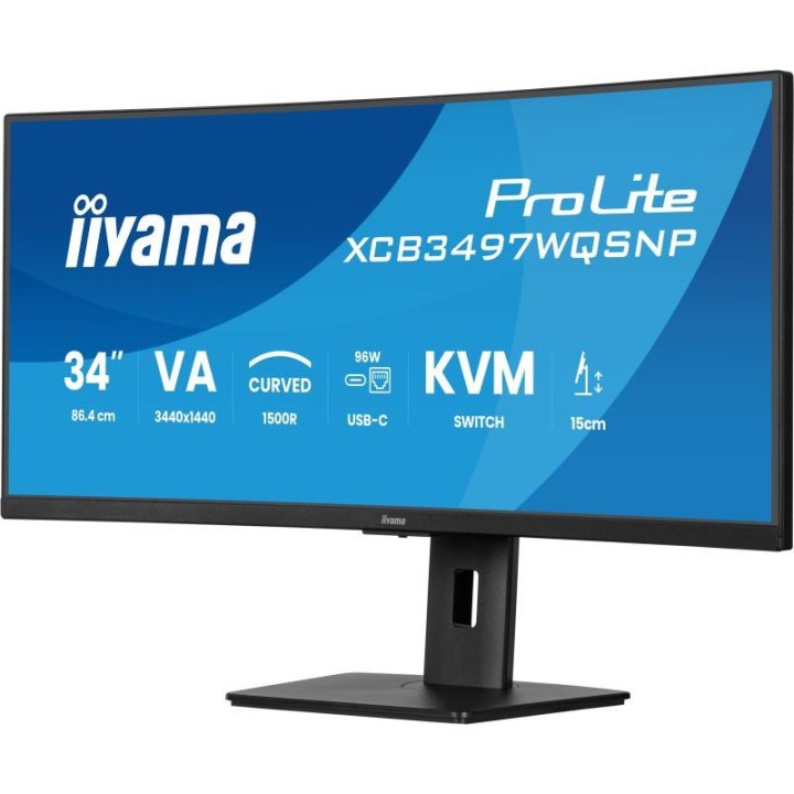 Écran PC incurvé iiyama XCB3497WQSNP-B1 34" UltraWide Quad HD