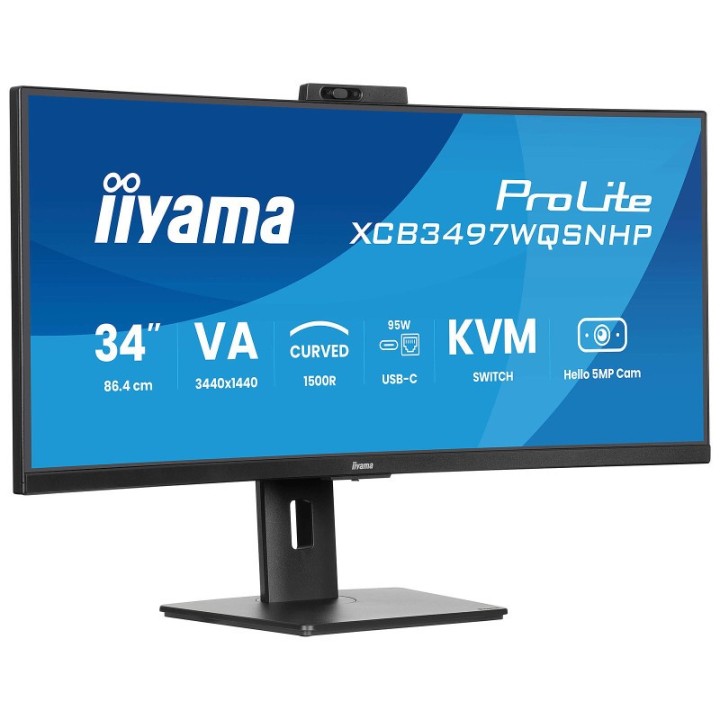 Écran PC incurvé iiyama XCB3497WQSNPH-B1 34" UltraWide Quad HD